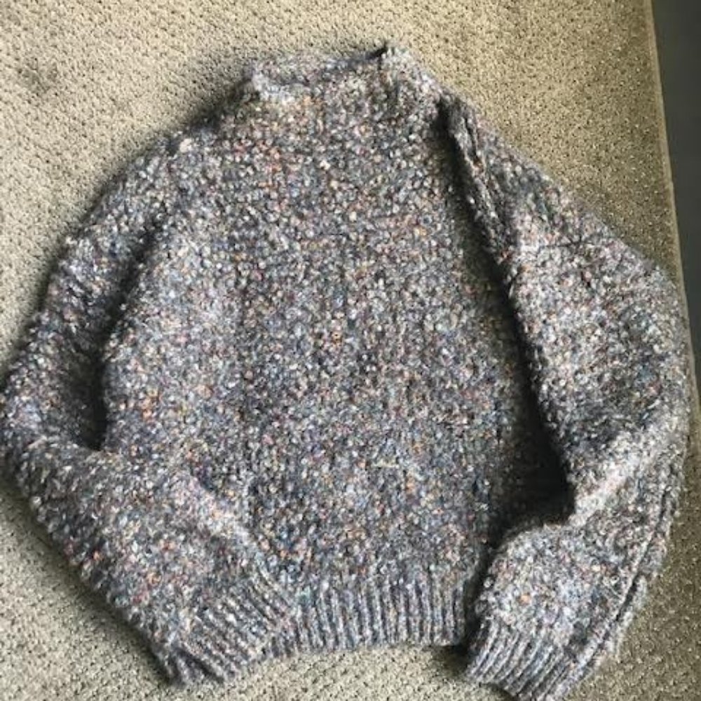 Monk and Lou grey mock turtleneck